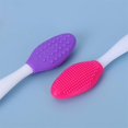 thumbnail image 4 of Juego de 4 cepillos de dientes para perros, de silicona suave y suave de doble cara con mango largo y curvo Fontainebleau, 4 of 5