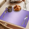 thumbnail image 3 of Purple Ombre Placemats Set of 4, Modern Gradient Abstract Art Washable Wipeable Table Mats for Dining Tables, Indoor Outdoor Kitchen Place Mats for Holiday Party Table Decor, 3 of 9