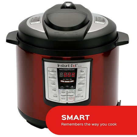 Best Instant Pot LUX60 Red Stainless Steel 6 Qt 6-in-1 Multi-Use Programmable Pressure Cooker, Slow Cooker, Rice Cooker, Saute, Steamer, and Warmer deal