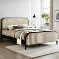thumbnail image 4 of Omax Decor Daphne Wooden Queen size Platform Bed in Black and Beige, 4 of 9