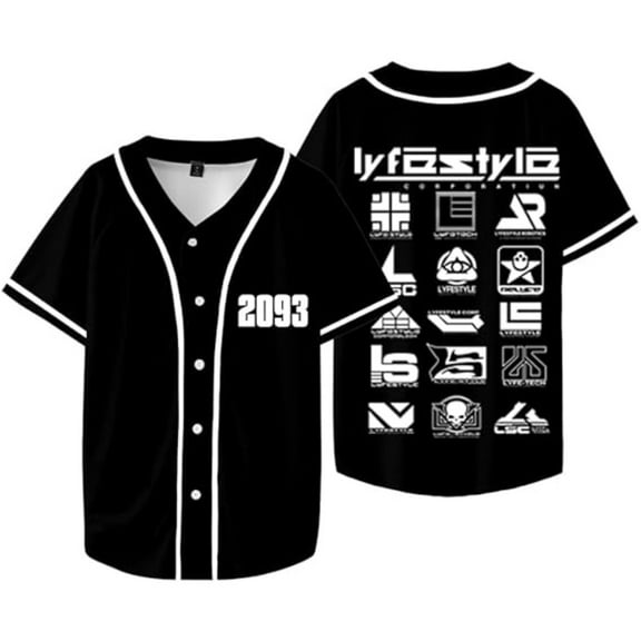 Yeat 2093 Lyfestyle Merch Baseball Jersey Merch Shirt V-Neck Women Men Short Sleeve Streetwear Clothes