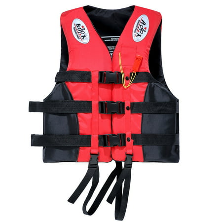 Zimtown Portable Adult Universal Waterproof Life Jackets, Buoyancy Aid Summer Swimming Boating Kayak PFD Life Vest +