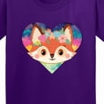 thumbnail image 4 of Inktastic Fox Lover Heart Cute for Girls Youth T-Shirt, 4 of 5