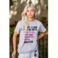 thumbnail image 3 of What I Look In Guys Maltese Dog Lover Women's Graphic T Shirt Tees Brisco Brands S, 3 of 5