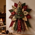 thumbnail image 5 of Festive Quilted Christmas Door Hanging DIY Sewing Kit; 3D Padded Patchwork Set for Beginners, Complete Fabric Kit for Front Door, Mantel, Wall, Office Decor, Gift for Craft Lovers,Christmas tree, 5 of 6