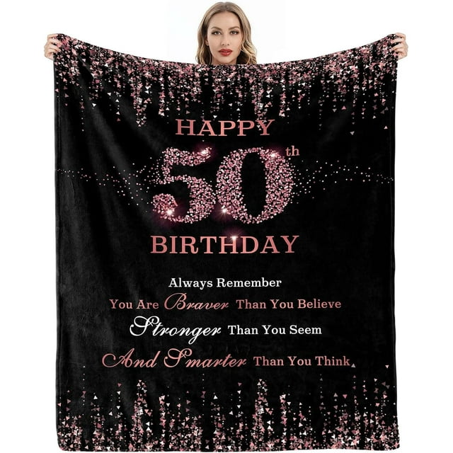 LHSHID 60th Birthday Gifts for Women Womens Birthday Gifts 60th Birthday Decorations 60 Year Old Birthday Gifts for Women Gifts for Women Birthday Unique Turning 60 and Fabulous Blanket 30x40in