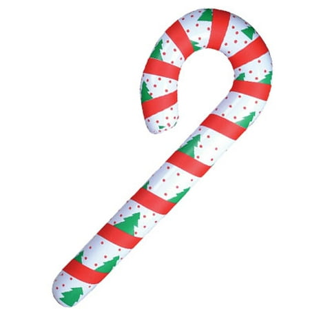Dozen Festive Inflatable Candy Cane Christmas Decoration