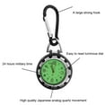 thumbnail image 4 of Cheers.US Clip-on Backpack Glow in The Dark Unisex Fob Belt Watch Outdoor Luminous Glow in Dark Quartz Belt Pocket Watch Clasp Backpack Clip on Carabiner, 4 of 5