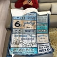 thumbnail image 3 of LHSHID 18 Year Old Boy Birthday Gift Super Soft and Warm Happy Birthday Blanket Digital Heartwarming Sentences Creative Design Ideal Gifts for 18th 50"x60", 3 of 6