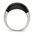 thumbnail image 2 of Stainless Steel 12mm Black Cat's Eye Ring, 2 of 7