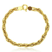 Decadence 14K Yellow Gold 5MM Twisted Link Bracelet