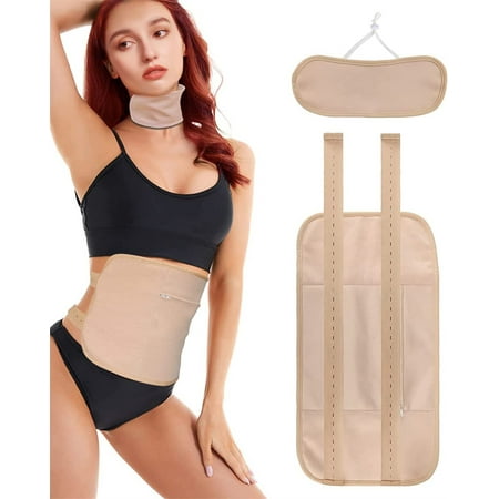 

NOGIS Castor Oil Pack Wrap Reusable Organic Castor Oil Pack Kit for Liver Detox Insomnia Constipation and Inflammation Adjustable Elastic Strap Machine Washable Anti Oil Leak (Khaki)