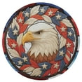 thumbnail image 2 of Lotusprinthandmade Patriotic Eagle With America Flag Spare Tire Cover Without Backup Camera Hole 6 Sizes (29 in.), 2 of 7