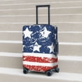 thumbnail image 6 of Hirioo USA Colors Stripes1 for Elasticity Suitcase Cover (No luggage Included) Durable Luggage Protector Fits 18-32 Inch Luggage-Medium, 6 of 7
