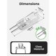 thumbnail image 2 of 10-Pack 20W G4 Halogen Bulbs, 12V Low Voltage, Warm White 2700K, 300LM, Transparent Capsule, Compatible with Philips, 2 of 4