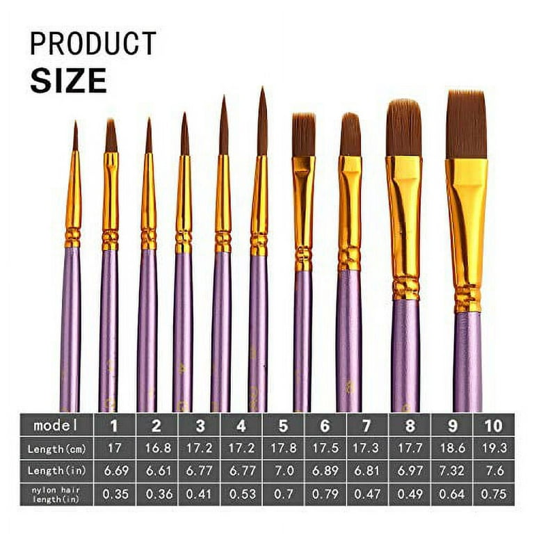 GACDR Acrylic Paint Brushes, 20 Pieces Face Paint Indonesia