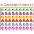 thumbnail image 2 of Paquete de 54 Mini Patos de Goma Juego de Mini Patos de Goma de Colores Juguete de Baño para Niños Flotador y Chirrido Patos Pequeños Juego de Juguetes de Piscina para Niños Favores de Fiesta Suminist, 2 of 5