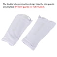 thumbnail image 5 of Size S Soccer Shin Guard Socks, Breathable Sleeves for Running, White 2 Pack, 5 of 5