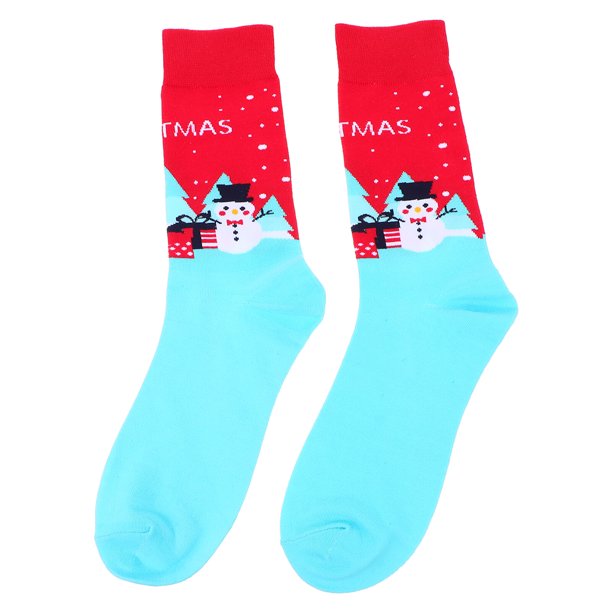 KAKOWELY 1 par de calcetines navideños decorativos de media pantorrilla para hombre.