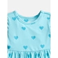 thumbnail image 4 of Wonder Nation Toddler Girls Printed Dress and Leggings Outfit Set, 2-Piece, Sizes 18M-5T, 4 of 5