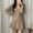 Khaki Dresses for Women, variant on SMihono Womens V Neck Long Sleeve Sweater Dress Casual Loose Spring Latern Sleeve Knit Flowy Short Mini Skater Dresses White 4-14