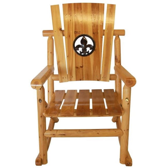 Aspen Fleur-de-lis Medallion Rocker