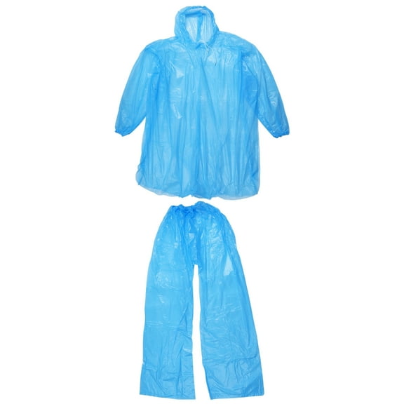 Disposable Raincoat Rain Pants Waterproof Rain Poncho for Outdoor Camping Hiking