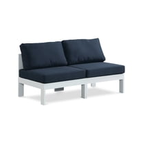 Meridian Furniture Nizuc Navy Outdoor Patio Modular Sofa