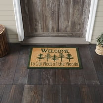 VHC Brands Neck Of Woods Coir Welcome Rug Rect 20x30