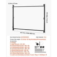 thumbnail image 3 of Black Metal Fence Gate Kit, Fits 40-72 Inch Gaps & 4-5 Ft Tall Fences, Durable & Sturdy, 3 of 11