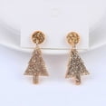 thumbnail image 2 of BNNG Sparkly Christmas Earrings For Women Christmas Shining Christmas Tree Simple Acrylic Earrings Gold Silver Earrings Acrylic Earrings Ladies' Halloween Themed Dangle Earrings, 2 of 9