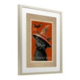 thumbnail image 4 of Vintage Black Cat Stamp Birch Framed Print Under Glass, design by Arlington Prints, 4 of 10