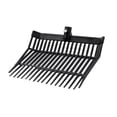 thumbnail image 3 of Repuesto de cabezal de horquilla para estiércol, herramienta de jardinería resistente con púas en ángulo, rastrillo para estiércol de caballo para Negro, 3 of 9