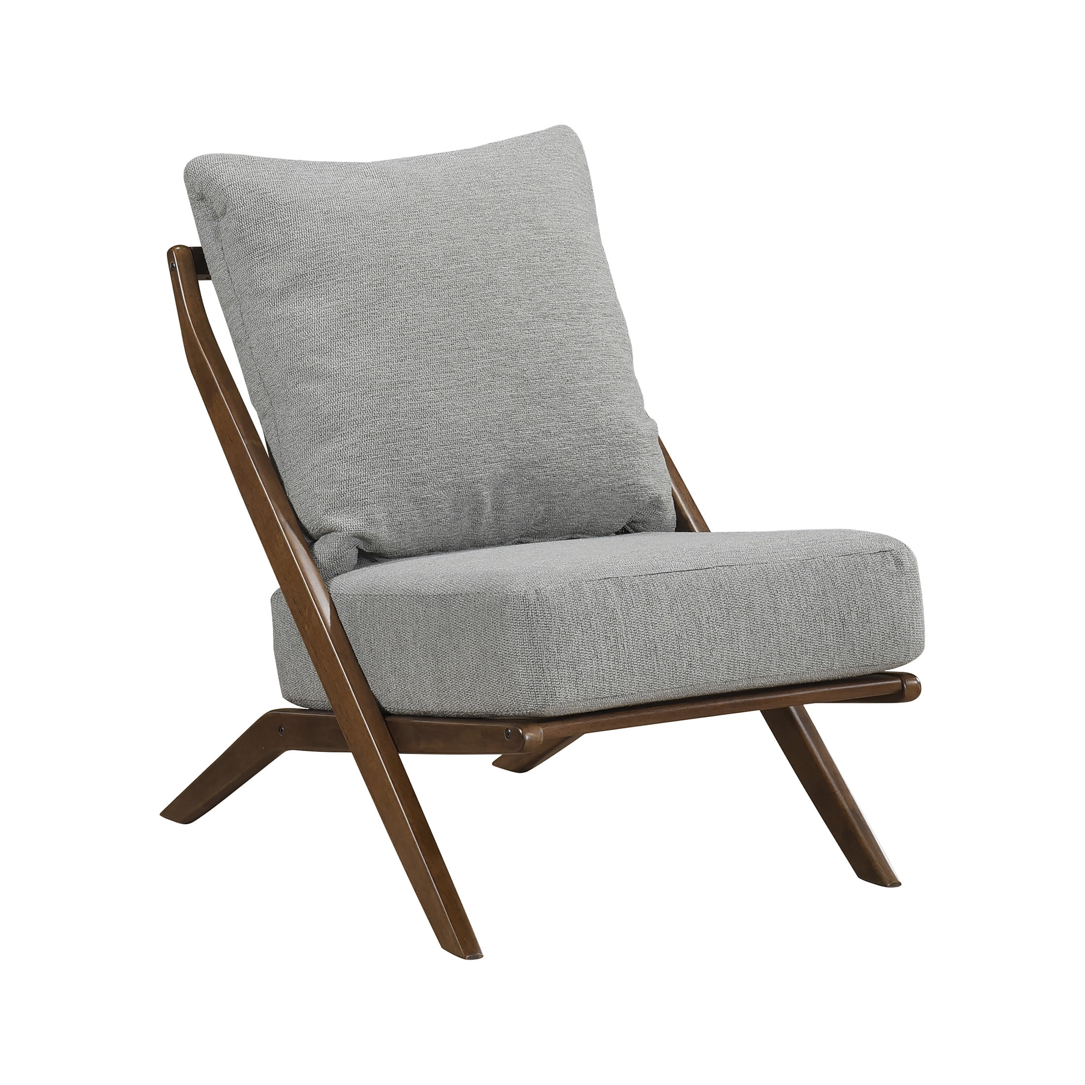OakvillePark Ovela Textured Fabric Accent Chair, Gray