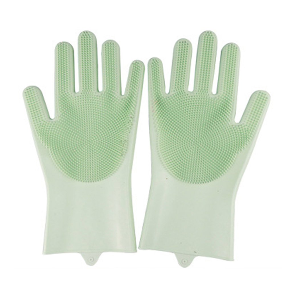 2021 Newest 1Pair Dishwashing Cleaning Gloves Magic Silicone Rubber