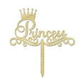 thumbnail image 1 of Princess Custom Name Cake Topper Personalized Monogram Rustic Wooden Cake Topper Cake Decoration 8-9 Inches Wide, 1 of 3