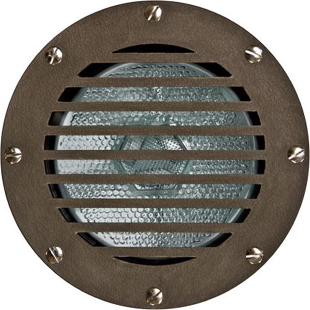 Dabmar Lighting FG4400 Fiberglass In-Ground Well Light with Grill, Bronze