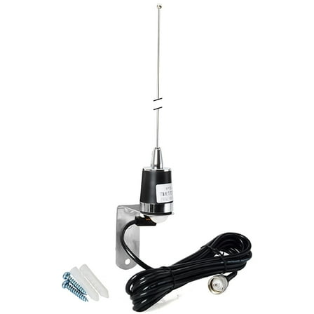 HYS Amateur Dual-Band 144/430MHz Mobile Nmo Antenna W/RG58 Coax Cable L Mount Bracket
