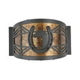 thumbnail image 3 of Meyda Tiffany 108100 Horseshoe 7" Tall Led Wall Sconce - Bronze, 3 of 6