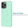 thumbnail image 3 of For iPhone 16 Pro Max Case Silicone Cover, Tekcoo Shockproof Rugged Soft Gel Rubber Ultra Slim Protective Cover Anti-Scratch Microfiber Lining Cute Phone Case for iPhone 16 Pro Max - Mint, 3 of 9