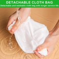 thumbnail image 5 of 4 Pices Sac Lait Vgtal Avec Support Filtre Alimentaire Rutilisable Tissu Passoire En Coton Lavable Sac Lait De Noix Avec Fermeture Clair Pour Cu, 5 of 5