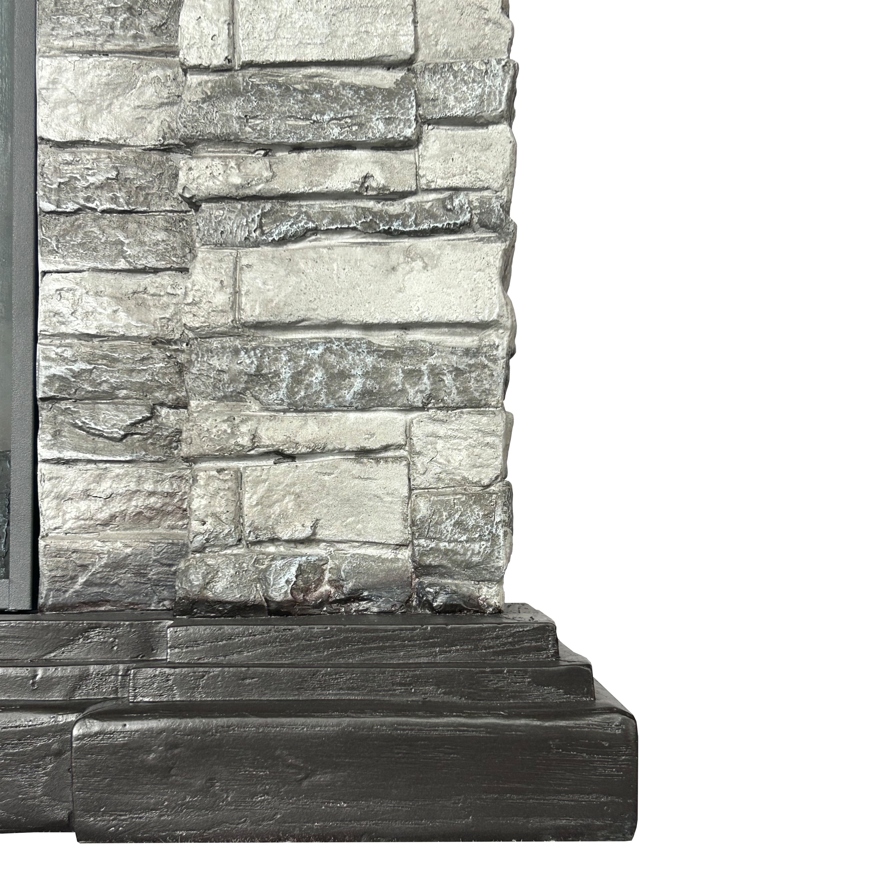45" Electric Fireplace with 23" Firebox & Remote Control,Grey