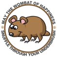 thumbnail image 2 of CafePress - Wombat Of Happiness Throw Blanket - Soft Fleece Throw Blanket, 50"x60" Stadium Blanket, 2 of 2
