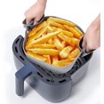 thumbnail image 4 of Pot en Silicone pour Friteuse à Air Chaud, Doublures de Friteuse à Air en Forme Carrée avec Mitaines de Four, Bol Réutilisable Résistant à la Chaleur et Sûr pour les Aliments, 4 of 5