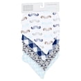 thumbnail image 2 of Hudson Baby Cotton Bandana Bibs, 4-Pack, 0-3 Months, 2 of 5