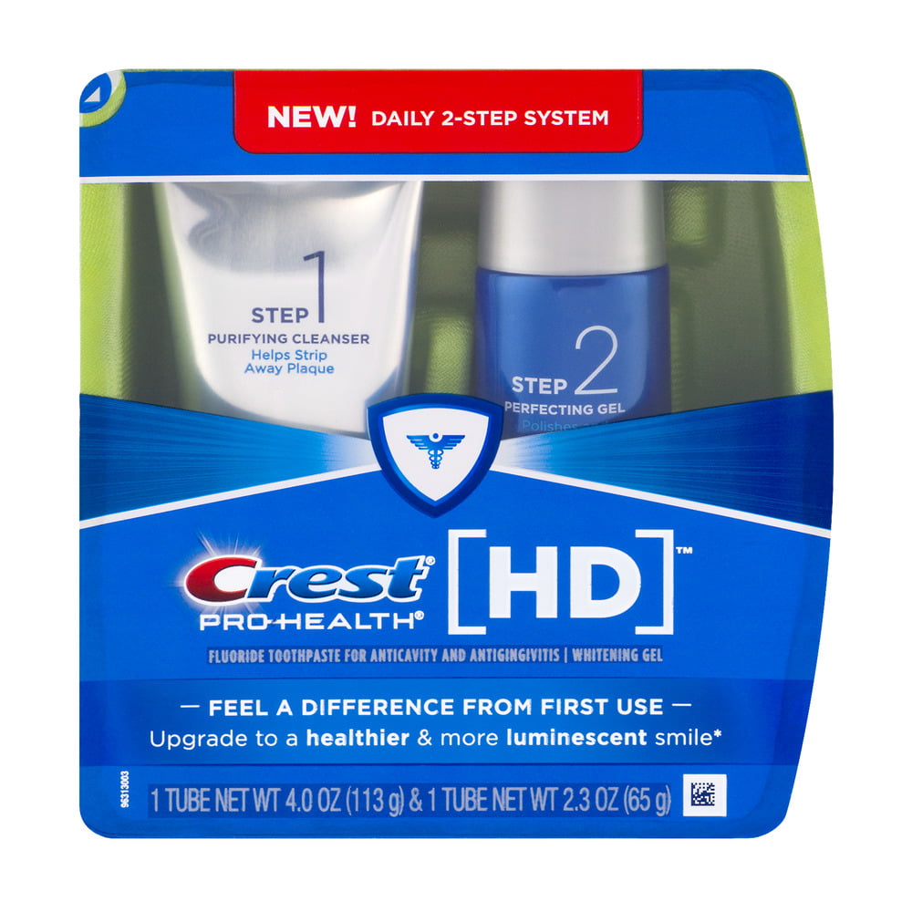 crest pro health hd daily 2 step toothpaste system