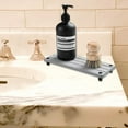 thumbnail image 2 of Instant Dry Sink Caddy Kitchen Sink Organizer, Quick Drying Stone Sink Tray Diatomite Sponge Holder Soap Dish, Bathroom Countertop Fast Dry Water Absorbing Rack,Vanity Dispenser Bottle - Style 3, 2 of 5