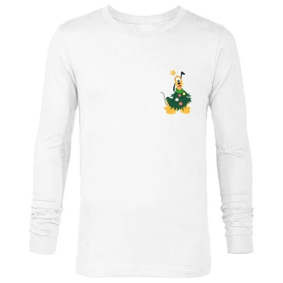 Disney Pluto Holiday Christmas Tree Costume Corner Art - Long Sleeve T-Shirt for Men - Customized-White