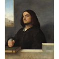 thumbnail image 2 of Cariani 12x14 Gold Ornate Wood Frame and Double Matted Museum Art Print Titled - Portrait of a Venetian Gentleman (C. 1510-1515), 2 of 4