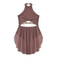 thumbnail image 3 of Nyeemya Kids Girls Lyrical Contemporary Ballet Dance Dress Sleeveless Sparkly Figure Ice Skating Dusty Pink 10, 3 of 9